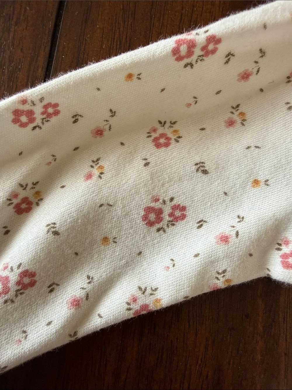 NWT Rabbit & Bear Organic Cream Floral Embroidered Ruffle Dress Set‎ 0-3M